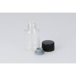 バキュームバイアル SVF-20 20mL 無色 フェノール黒キャップ フッ素ETFEライナーゴム栓 50組 203445