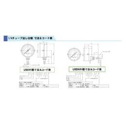 圧力計 D型単管出し U5DN-016-A1P-1.6Mpa