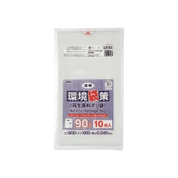 環境袋策 90L 透明 10枚入