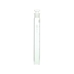 共通摺合せ共栓比色管 白色目盛 ガラス平栓付 100mL 30×250 10本入 008480-100A