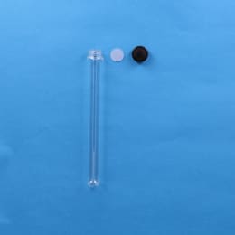 ねじ口試験管 ST-25 50mL 黒キャップ シリコンパッキン付 30入 119284