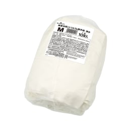 簡易包装ニトリルゴム製手袋薄手 M 10双 ホワイト