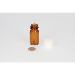 日電理化硝子 ねじ口瓶S-09A 2mL 茶色 PPキャップ ダブルフッ素PTFEパッキン100組 250034