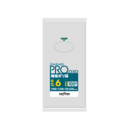 STANDARD PRO 規格ポリ袋 L06 6号 0.03t 透明 100P×80冊