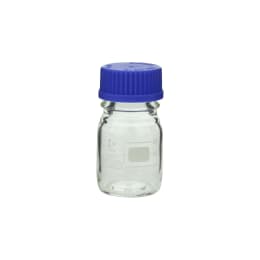 ねじ口びん(メジュームびん) 青キャップ付 100mL 017200-100A