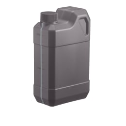 扁平缶 1L スリット入 目盛付 グレー