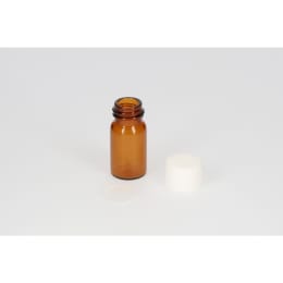 日電理化硝子 ねじ口瓶 S-09A 2mL 茶色 P.Pキャップ シリコーンゴムパッキングセット 100組 250054