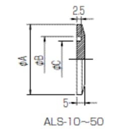 ブランクフランジ SUS304製 ALS-50