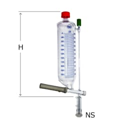 紛体定量投入器 250mL NS29/32