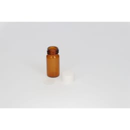 日電理化硝子 ねじ口瓶 S-08 2mL 茶色 P.Pキャップ シリコーンゴムパッキングセット 100組 250053