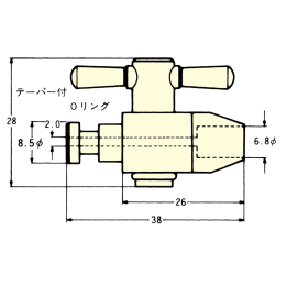 PTFE分離型ニューコック F-2046-001