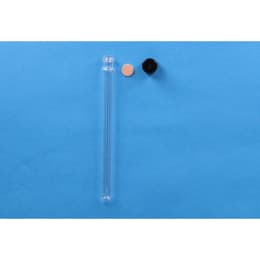 ねじ口試験管 ST-15M 15mL 黒キャップ フッ素PTFE/ニトリルパッキン付 50入 119293