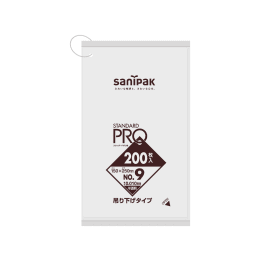STADARD PRO 規格ポリ袋 吊り下げ H09H 9号 0.01t 半透明 200P×120冊