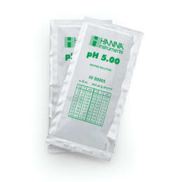 ハンナインスツルメンツ・ジャパン pH標準液(テクニカルタイプ)pH 5.00 @25℃ 証明書付 20mL×25袋 HI 50005-02