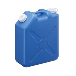 扁平缶 ノズル無 20L ブルー 0207BL