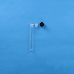 ねじ口試験管 ST-13M 5mL 黒キャップ シリコンパッキン付 100入 119276