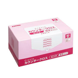 日本製紙クレシア カウンタークロス 厚手タイプ ピンク 65322 60枚×6箱