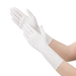 テクロプレーン手袋 白ニトリル cleanroom用 L 100入