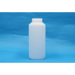 角型びん 広口 白 PE製 1L