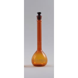 メスフラスコ HG 茶 100mL