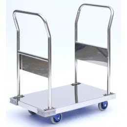 静音小型台車 SUSカバー仕様 両handle固定 SUS-103GS