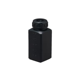 瑞穂化成工業 正角黒色瓶 250mL 0142BK