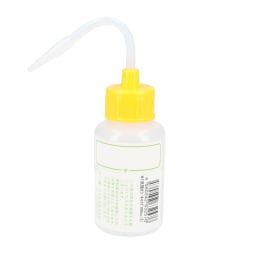 NT洗瓶 カラーキャップ 細口 100mL 色1 LY レモンイエロー