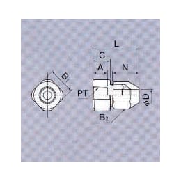 メスハーフ PT1/2 φ12 5個入