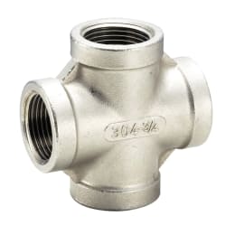 SUS製ねじ込み継手 クロス 3" VX-24