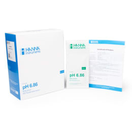 ハンナインスツルメンツ・ジャパン pH標準液(スタンダードタイプ)pH 6.86 @25℃ 証明書付 20mL×25袋 HI 70006C