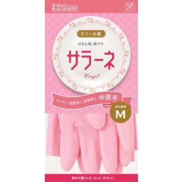 サラーネ中厚手 手袋 M ピンク 1双