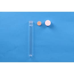 ねじ口試験管 ST-16.5M 15mL 白キャップ フッ素PTFE/ニトリルパッキン付 50入 119234