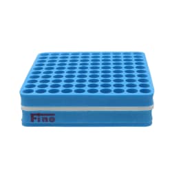 Fine発泡試験管立て 青 100本立て