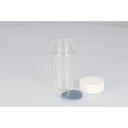 日電理化硝子 ねじ口瓶 SV-50A 50mL 無色 メラミンキャップ フッ素PTFE/シリコンパッキングセット 50組 250911