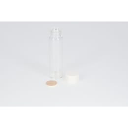 ねじ口瓶 無色 S-5 12mL メラミン白キャップ フッ素PTFE/ニトリルパッキン 組合せ 100組 250189