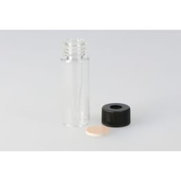 スピッチバイアル SPV-1000 1000μL 穴あき黒キャップ フッ素PTFE/ニトリルパッキン付 20組 203354