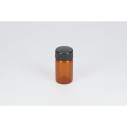 日電理化硝子 ねじ口瓶SV-10 10mL 茶色 黒キャップ ソフトロンPP貼りパッキン 50組 2502967