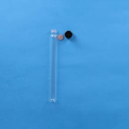 ねじ口試験管 ST-15M 15mL 黒キャップ ブチルゴムパッキン付 50入 119323