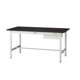 ワークテーブル 固定 キャビネット付 SLM-1575U-BRW