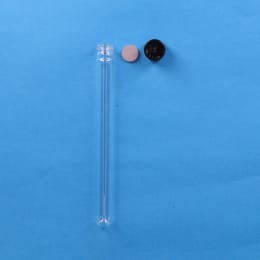 ねじ口試験管 ST-18M 30mL 黒キャップ ブチルゴムパッキン付 50入 119328