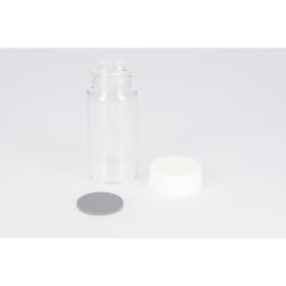日電理化硝子 ねじ口瓶 SV-30 30mL 無色 P.Pキャップ ブチルゴムパッキングセット 50組 251190