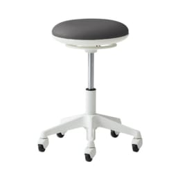 ラボラトリチェア ピルエット 背無・フットリング無 ネオブラック