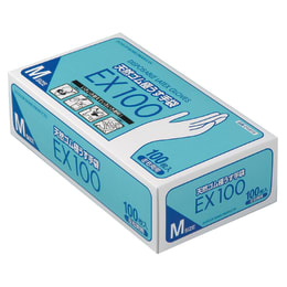 天然ゴム極うす手袋 EX100 M 100枚入