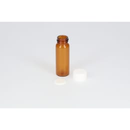 ねじ口瓶 茶色 S-3 10mL PPキャップ ソフトロンPP貼りパッキン付 100組 250018