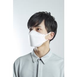 口元空間広々マスク 不織布4層 ホワイト 20枚入