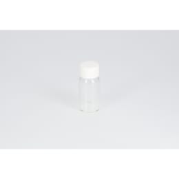 ねじ口瓶 無色 SV-8 8mL PP白キャップ フッ素PTFE/ニトリルパッキン付 50組 250626