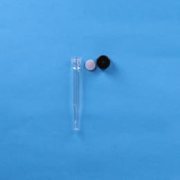 ねじ口試験管 ST-スピッチグラス10mL 黒キャップ フッ素PTFEシリコンパッキン付 100入 119316