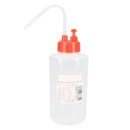 NT洗瓶 B型 弁付 カラーキャップ 500mL 色3 R レッド