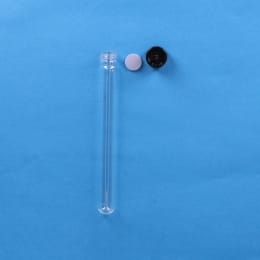 ねじ口試験管 ST-18S 25mL 黒キャップ フッ素PTFEシリコンパッキン付 50入 119311