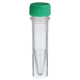 スクリューキャップチューブ 1.5mL 自立型 緑 500本入